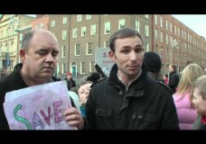 Today Outside The Dail – 11th January 2012 – School Cuts Protest