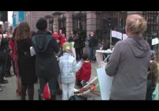 Outside the Dail – 15th of March 2012 – SPARK Protest